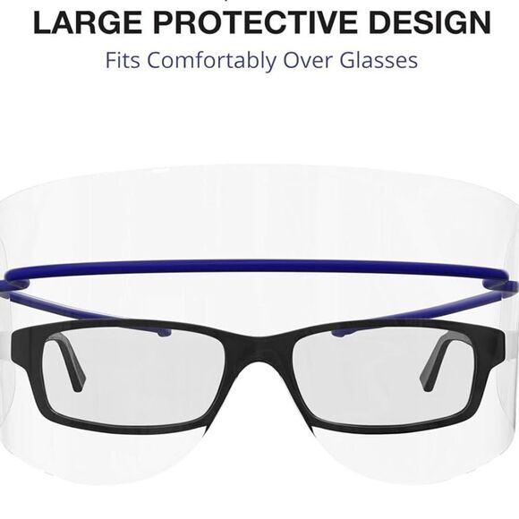 NIB New ICU Eye Shield Disposable Eye Covering/Safety 8 Total Anti Fog - Picture 4 of 11